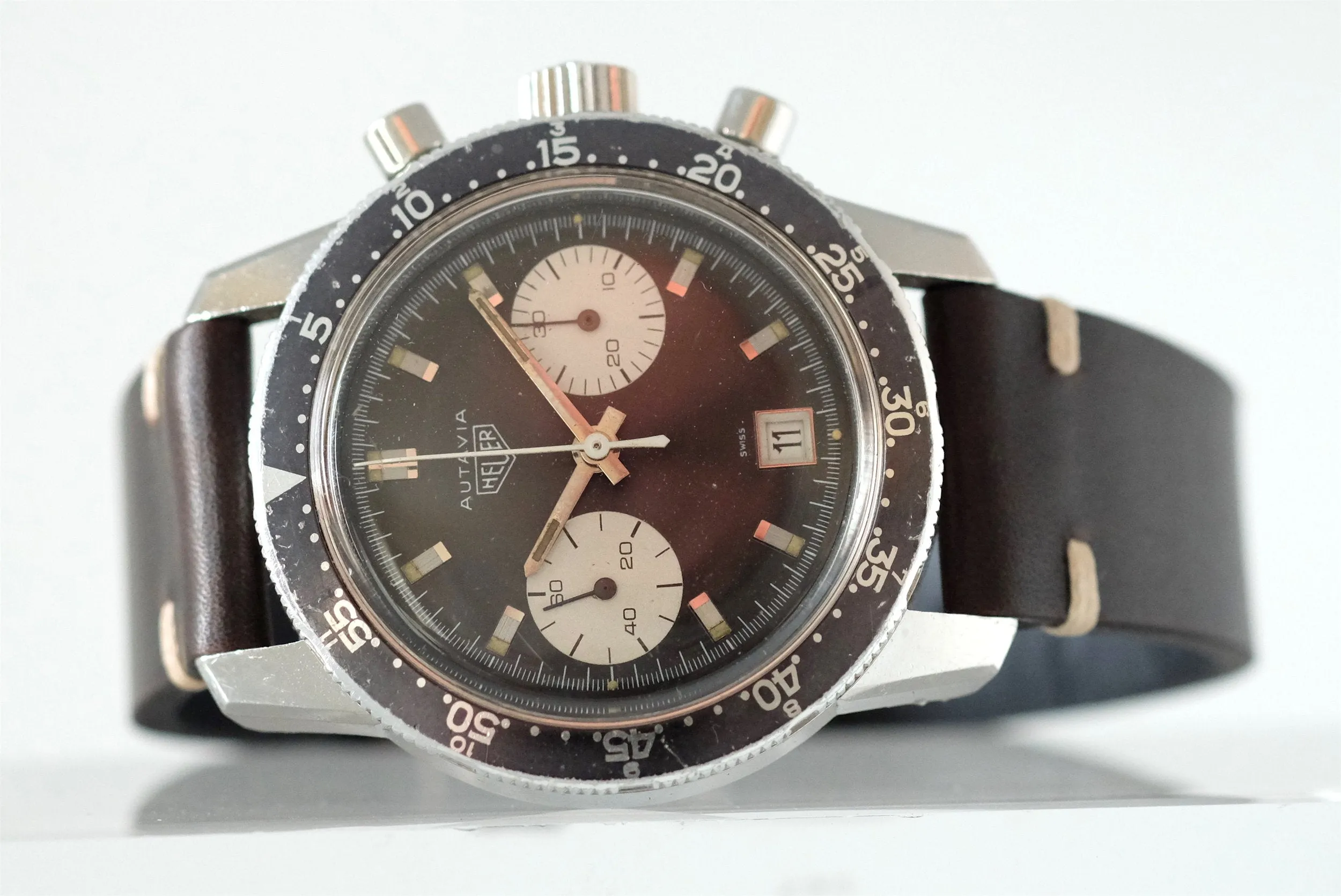 Heuer Autavia Compressor Dato Ref. 7863C