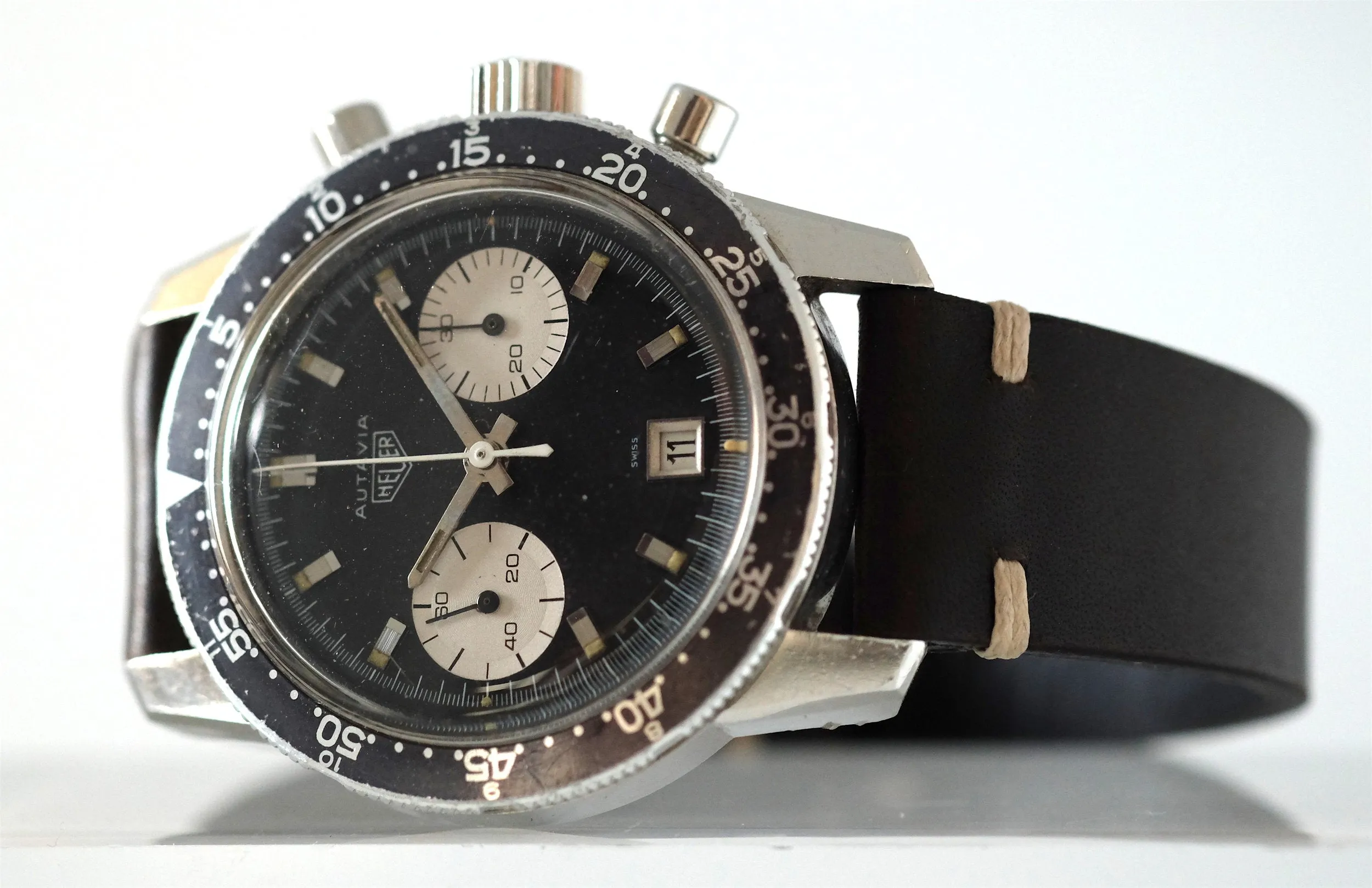 Heuer Autavia Compressor Dato Ref. 7863C