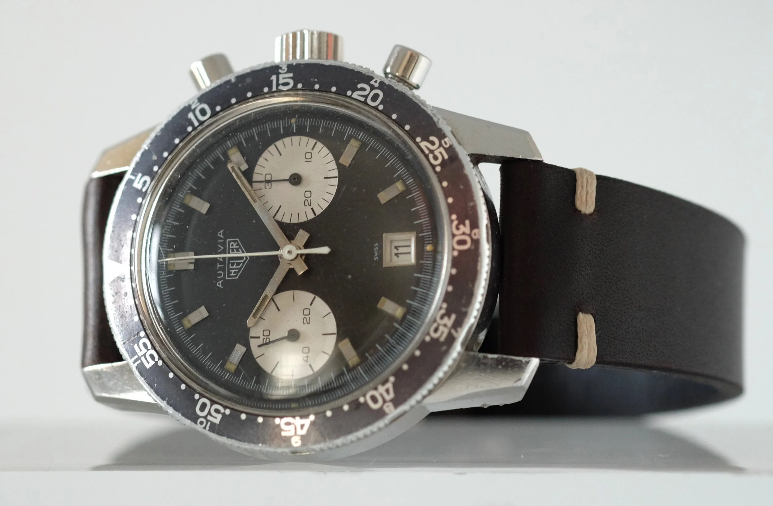 Heuer Autavia Compressor Dato Ref. 7863C