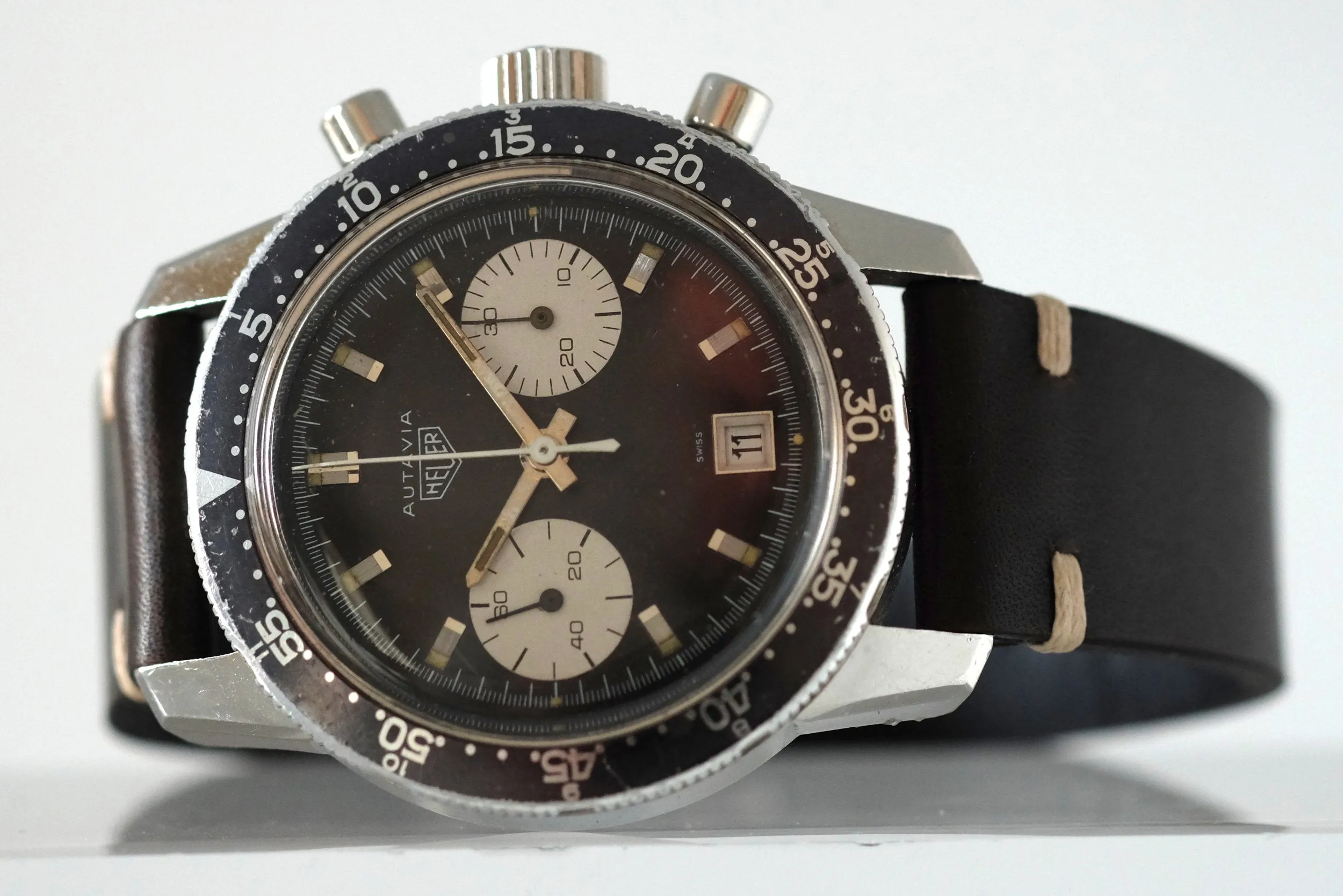 Heuer Autavia Compressor Dato Ref. 7863C