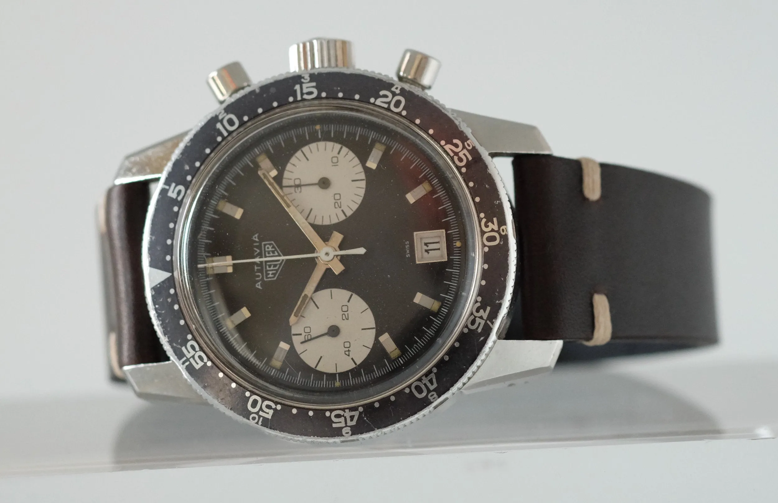 Heuer Autavia Compressor Dato Ref. 7863C