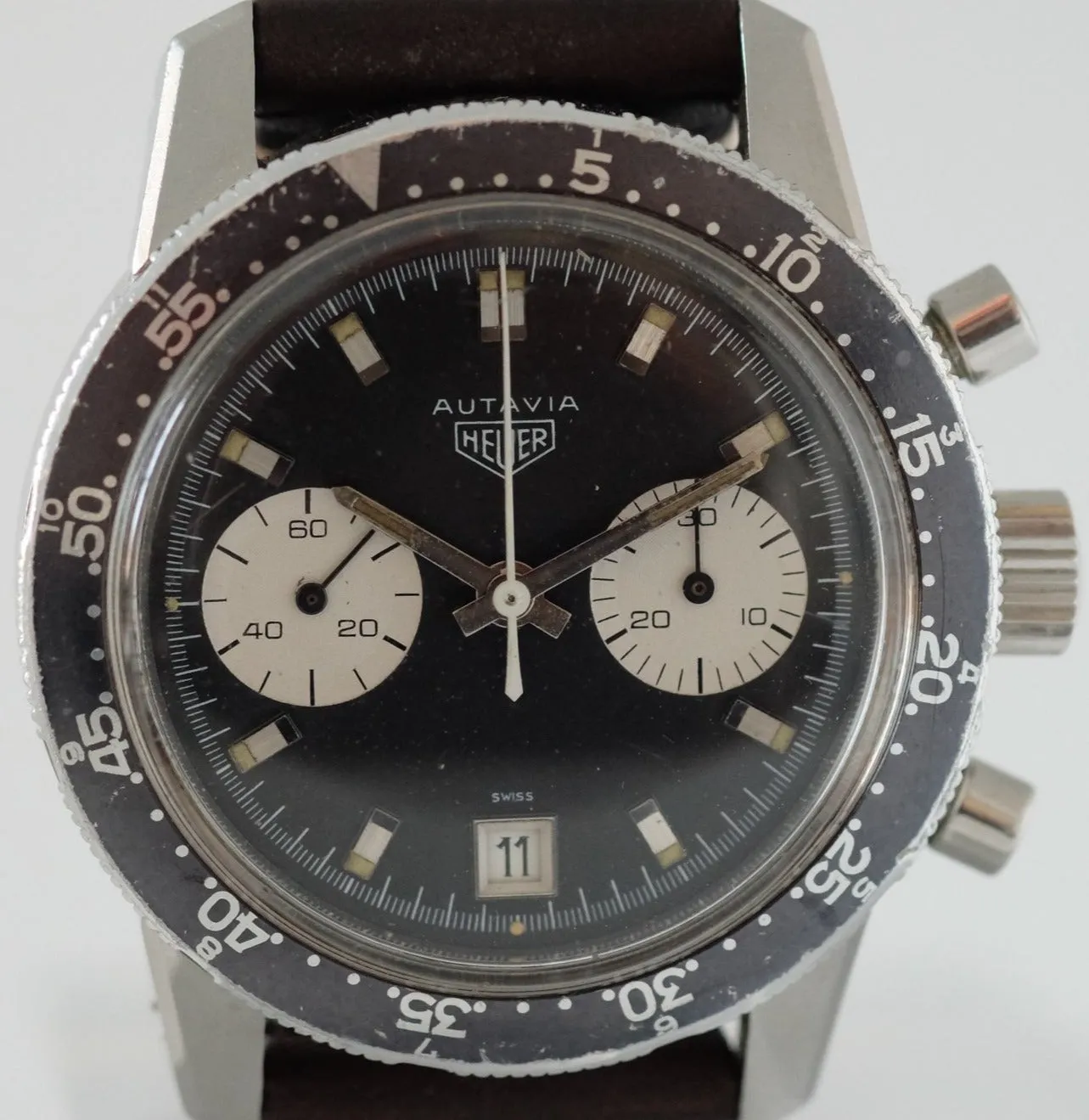 Heuer Autavia Compressor Dato Ref. 7863C