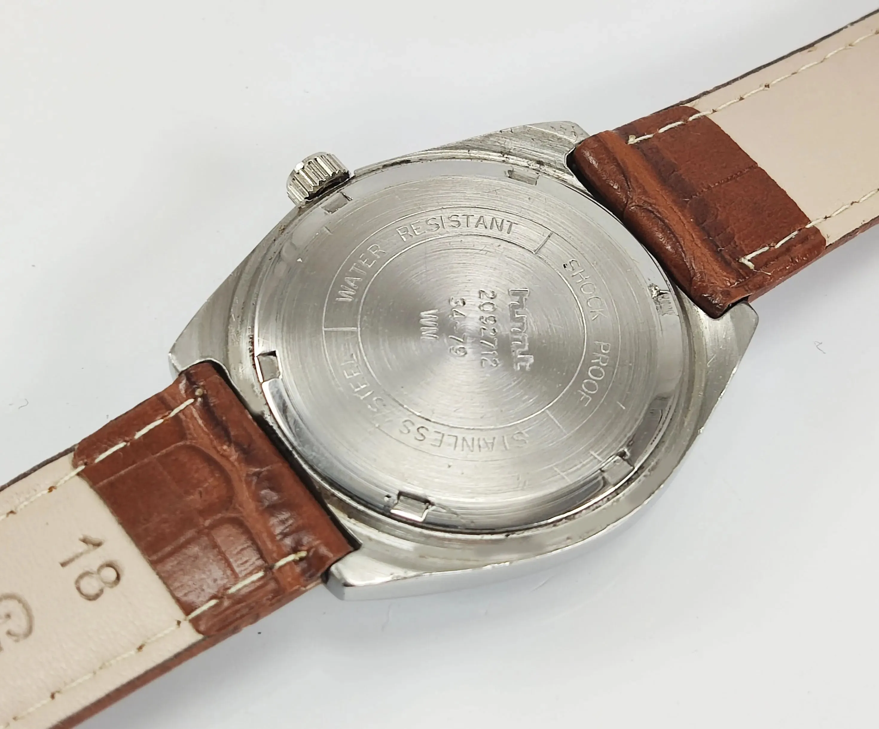 HMT Kohinoor Para Shock 17 Jewels Gray Dial Mechanical Hand winding Men's Wrist Watch