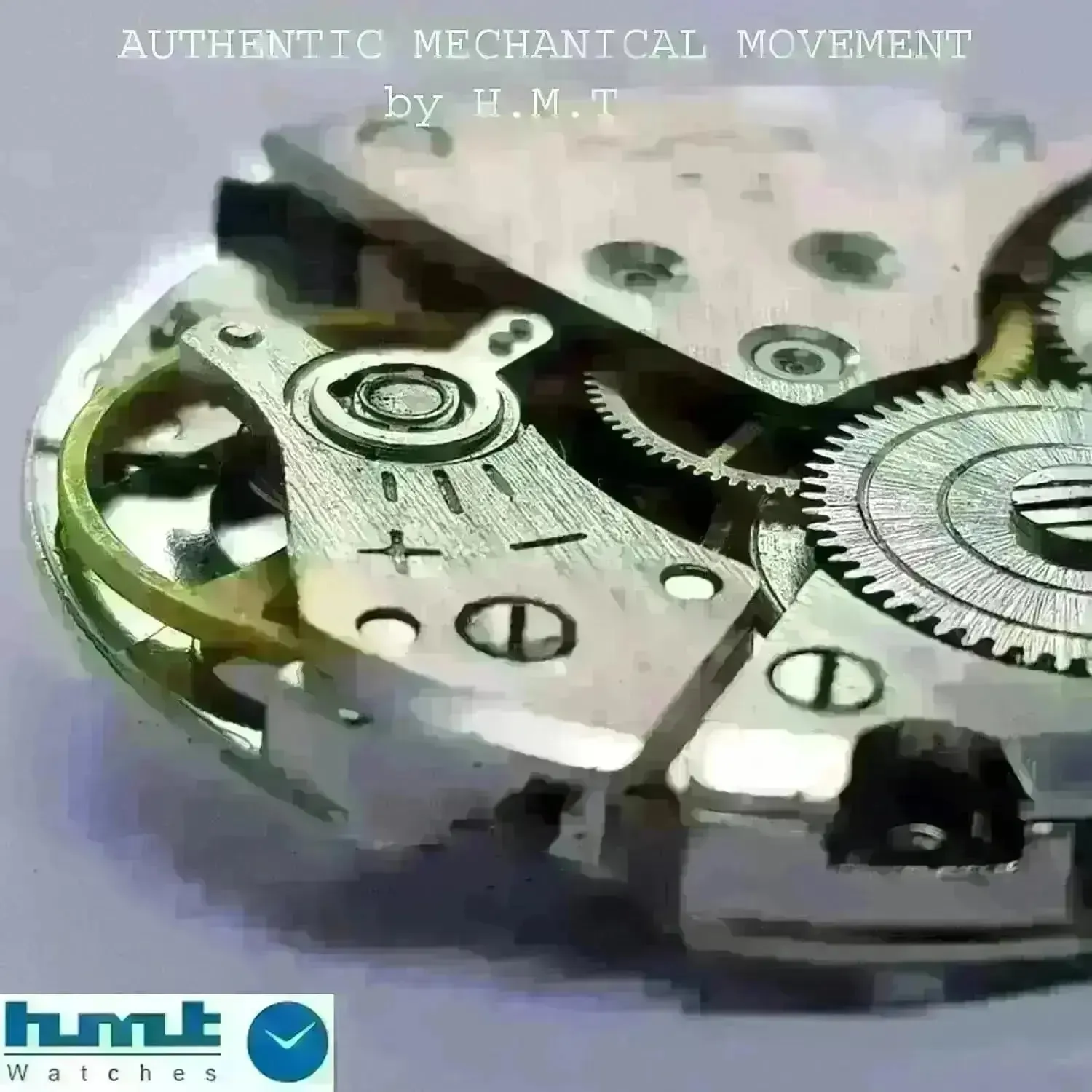 HMT Tareeq Para Shock 17 Jewels Pista Green Dial Date Function Mechanical Hand winding Men's Wrist Watch