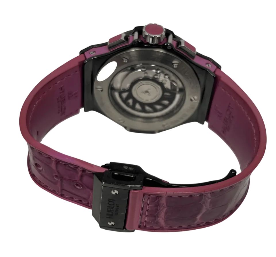 Hublot Big Bang Black Tutti Frutti Purple Ceramic & Sapphires Lady's Watch