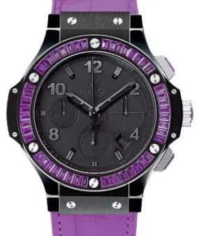 Hublot Big Bang Black Tutti Frutti Purple Ceramic & Sapphires Lady's Watch