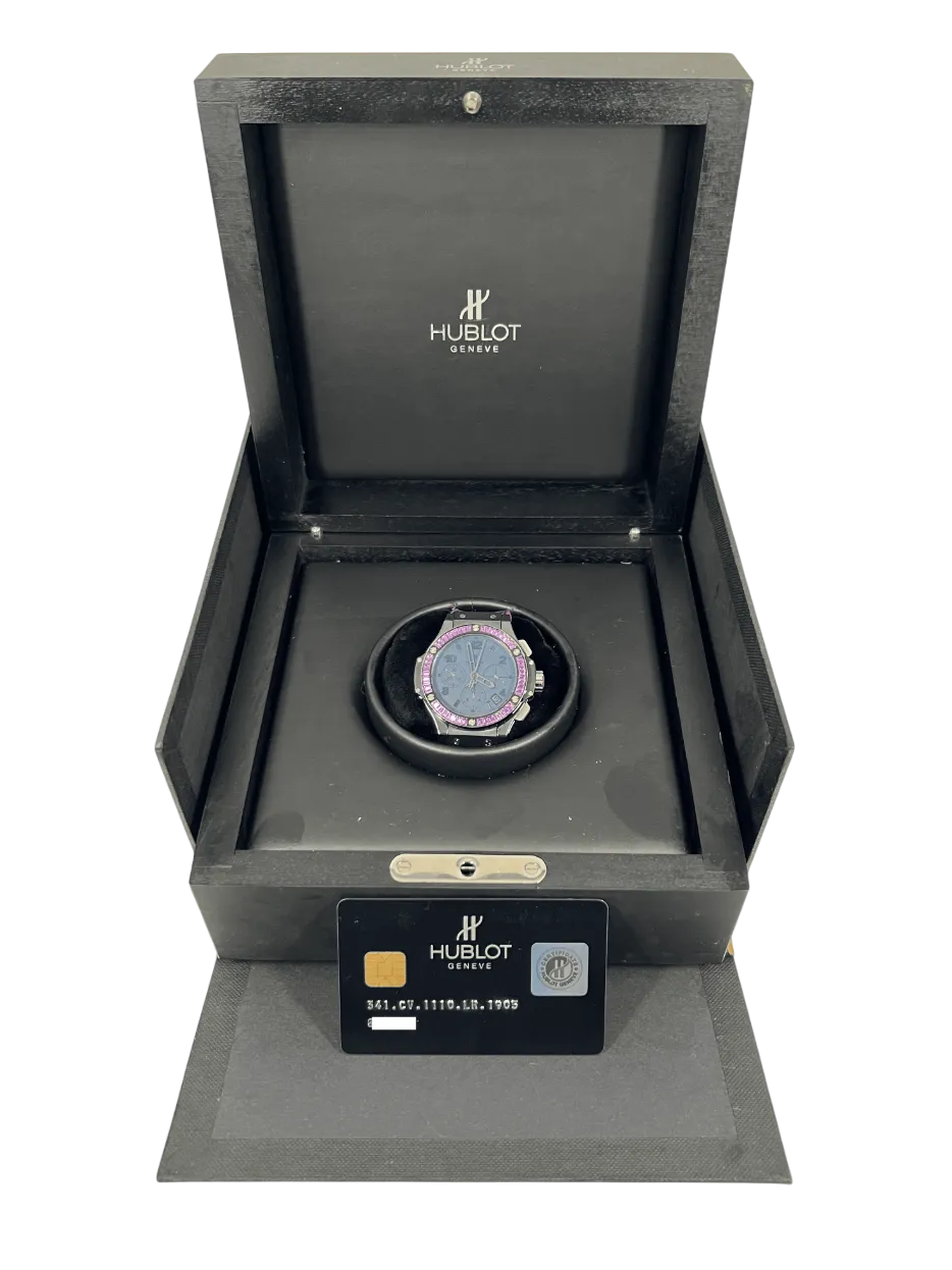 Hublot Big Bang Black Tutti Frutti Purple Ceramic & Sapphires Lady's Watch