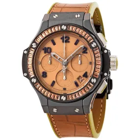 Hublot Big Bang Tutti Frutti Tan Dial Chronograph Unisex Watch 341CA5390LR1918 341.CA.5390.LR.1918