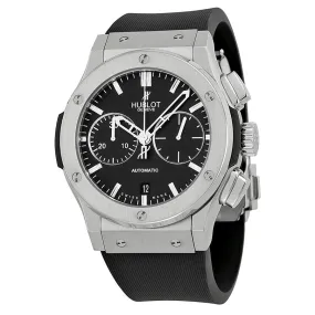Hublot Classic Fusion Black Dial Titanium BLack Rubber Men's Watch 521NX1170RX 521.NX.1170.RX