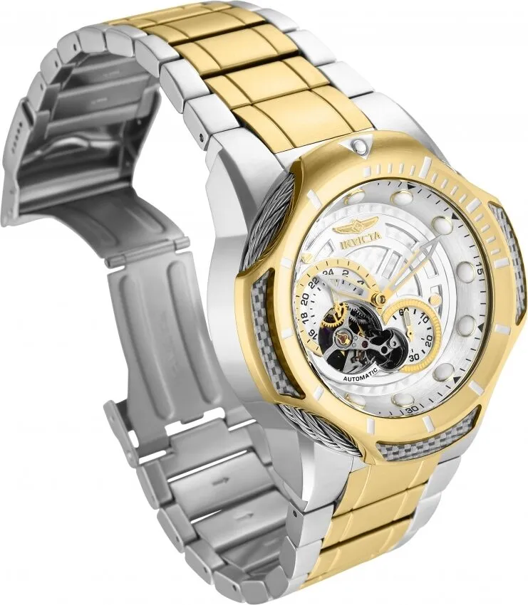 Invicta Bolt Automatic White Dial Two-tone Men's Watch 31175