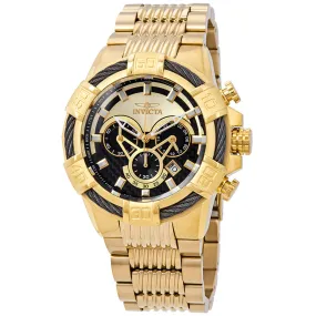 Invicta Bolt Chronograph Black/Gold Dial Men's Watch 25543