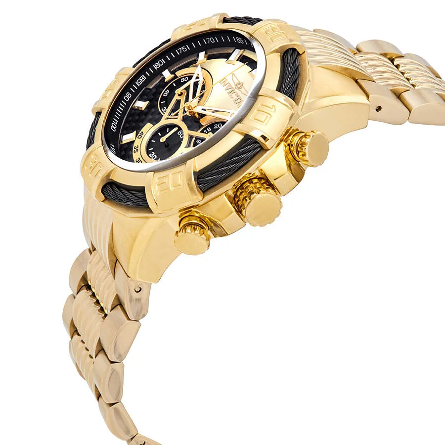 Invicta Bolt Chronograph Black/Gold Dial Men's Watch 25543