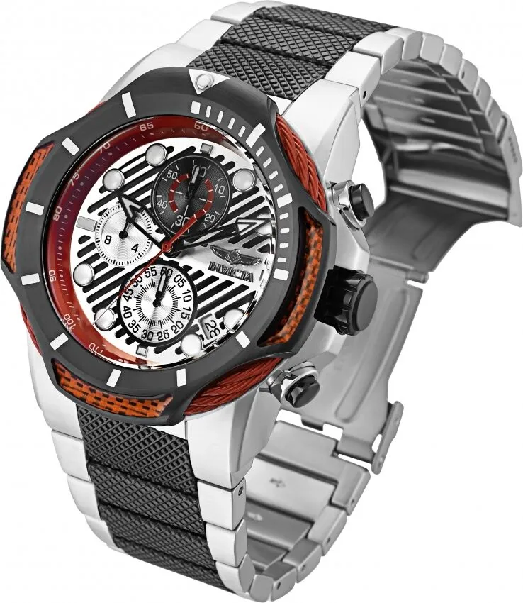 Invicta Bolt Chronograph Quartz White Dial Men's Watch 31179