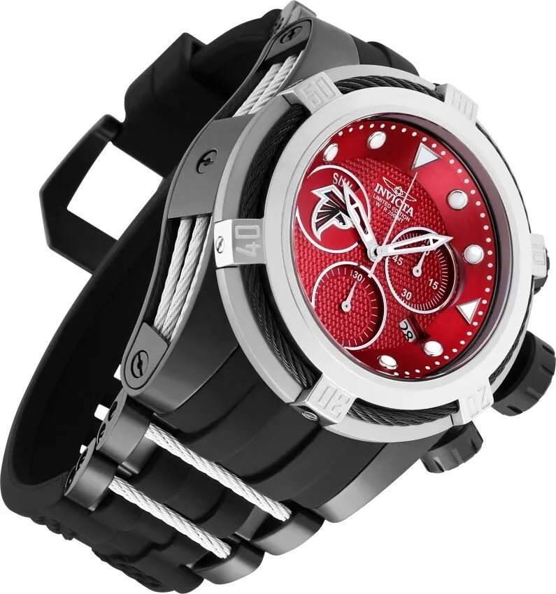 Invicta NFL Atlanta Falcons Chronograph Quartz Red Dial Men's Watch 30224