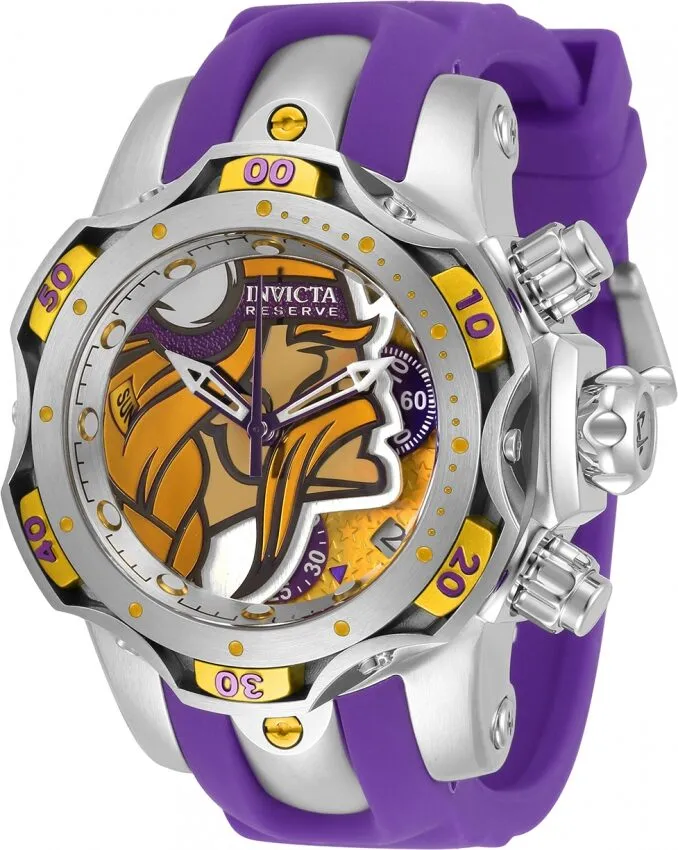 Invicta NFL Minnesota Vikings Chronograph Quartz Ladies Watch 33093