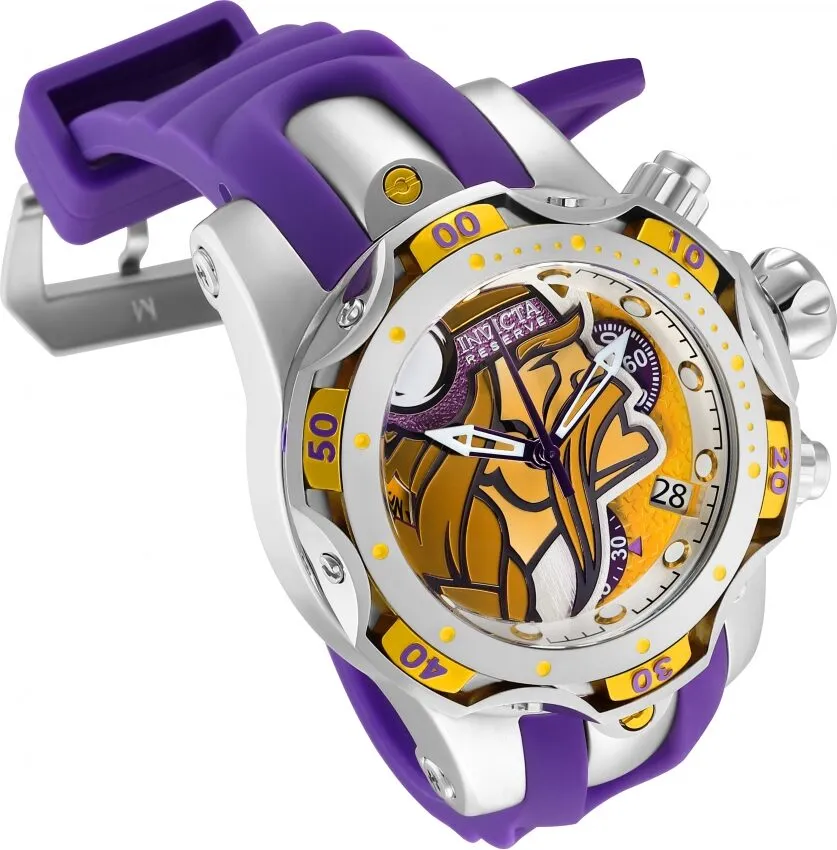 Invicta NFL Minnesota Vikings Chronograph Quartz Ladies Watch 33093