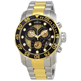 Invicta Pro Diver Chronograph Black and Gold Dial Men's Watch 19839