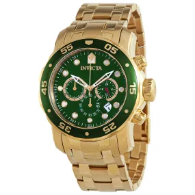 Invicta Pro Diver Chronograph Quartz Green Dial Men's Watch 21925