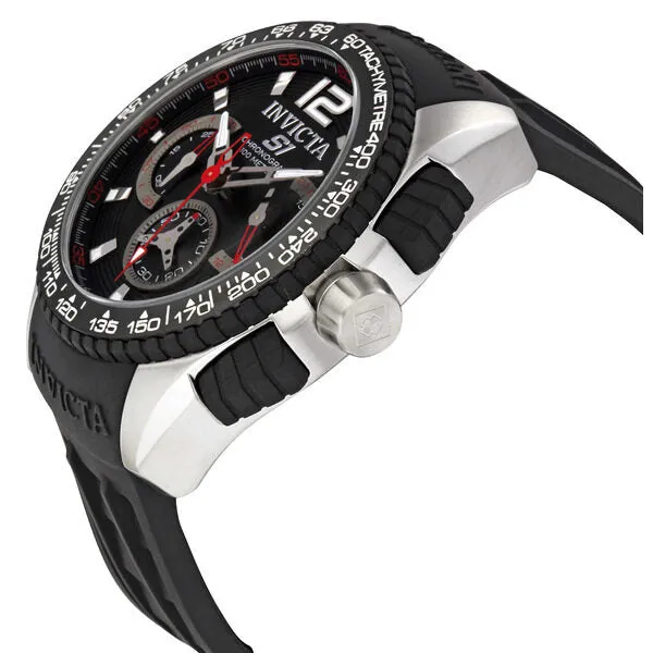 Invicta S1 Racing Chronograph Black Dial Stainless Steel Men's Watch 1453
