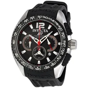 Invicta S1 Racing Chronograph Black Dial Stainless Steel Men's Watch 1453