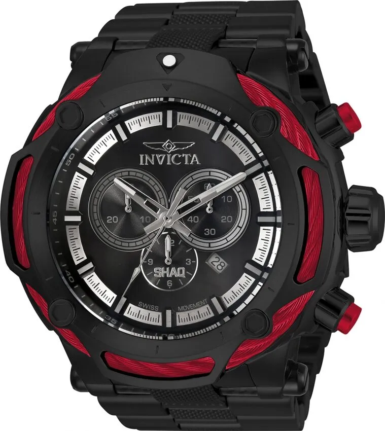Invicta SHAQ Chronograph Quartz Black Dial Men's Watch 33662