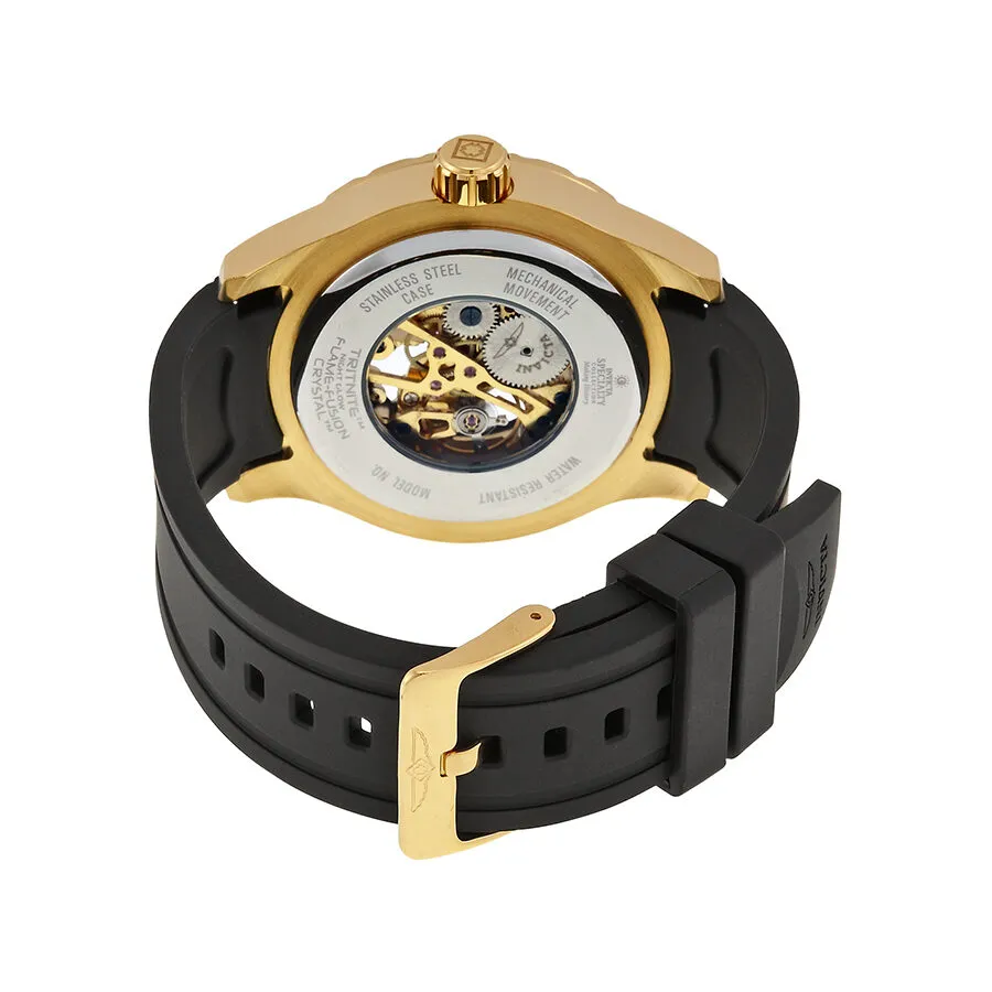 Invicta Specialty Mechanical Skeleton Dial Black Silicone Men's Watch 16279