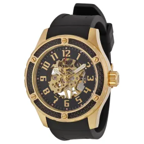 Invicta Specialty Mechanical Skeleton Dial Black Silicone Men's Watch 16279