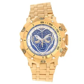 Invicta Venom Reserve Chronograph Blue Dial Yellow Gold-plated Men's Watch 16805