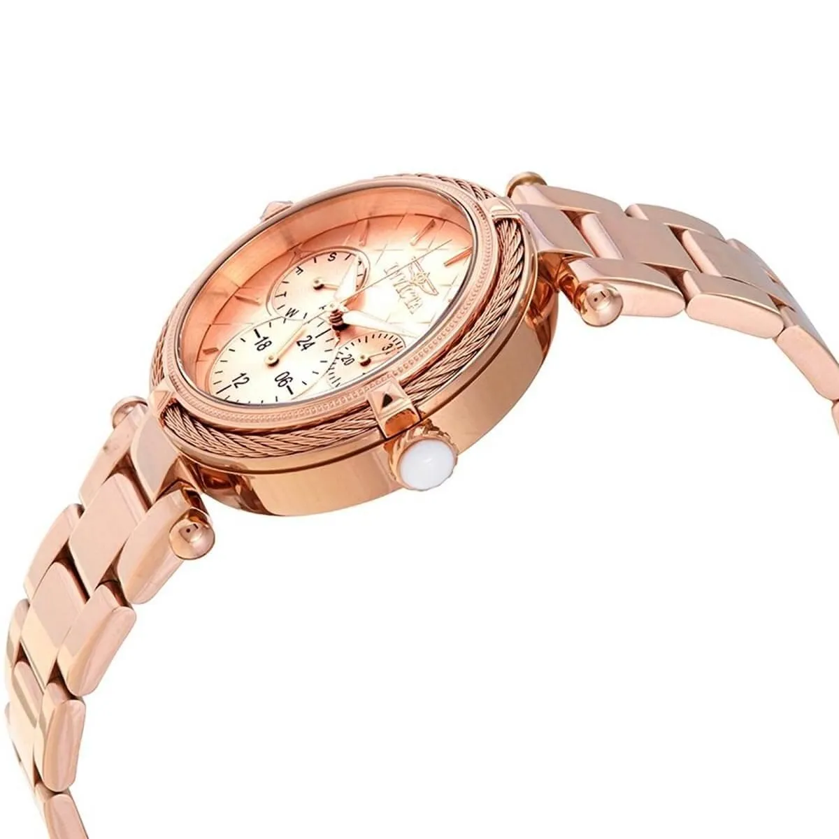 Invicta Women's Quartz Watch - Bolt Rose Gold Dial Bracelet | 28961