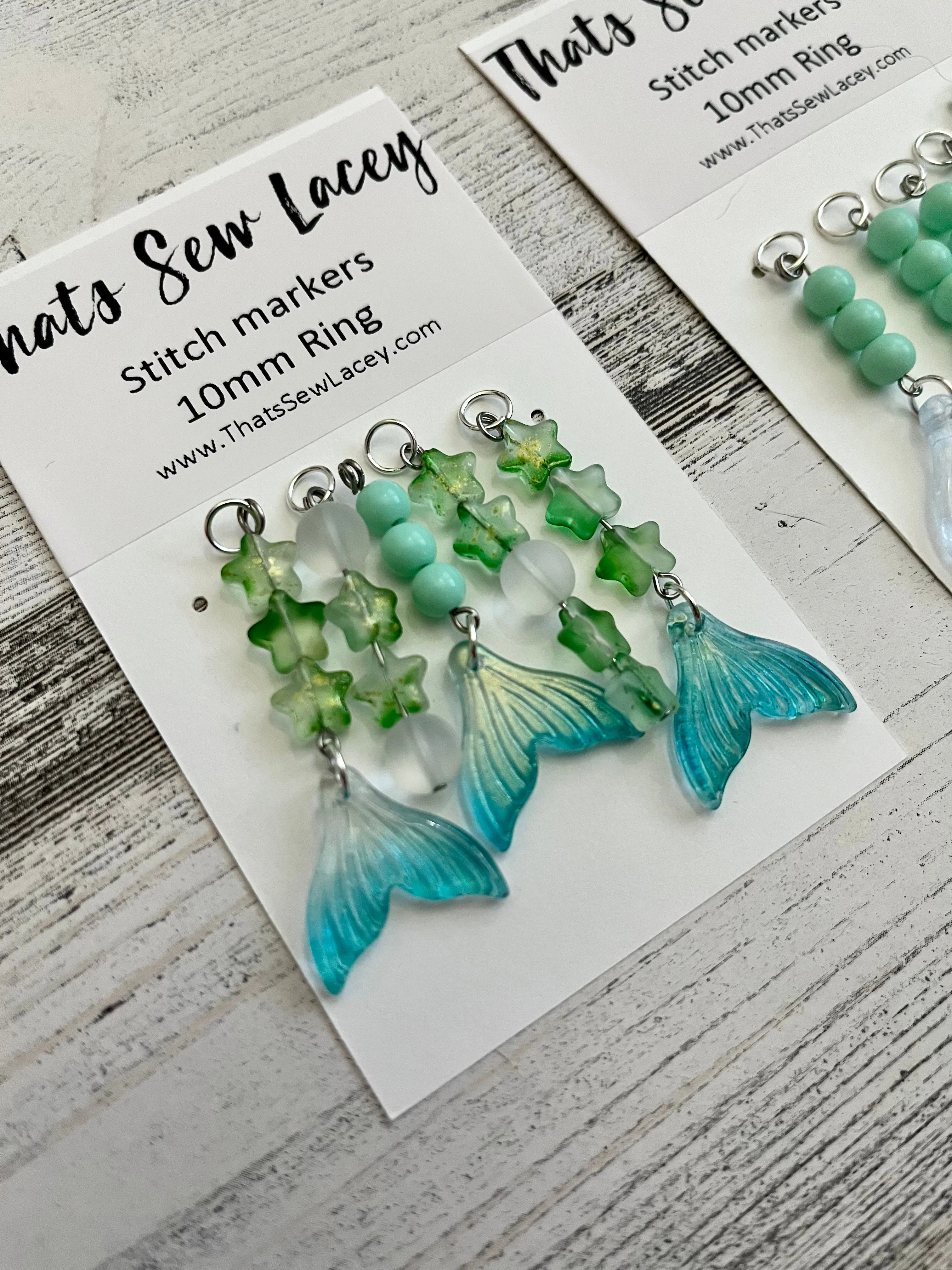 Iridescent Mermaid Tails - TSL Stitch Markers