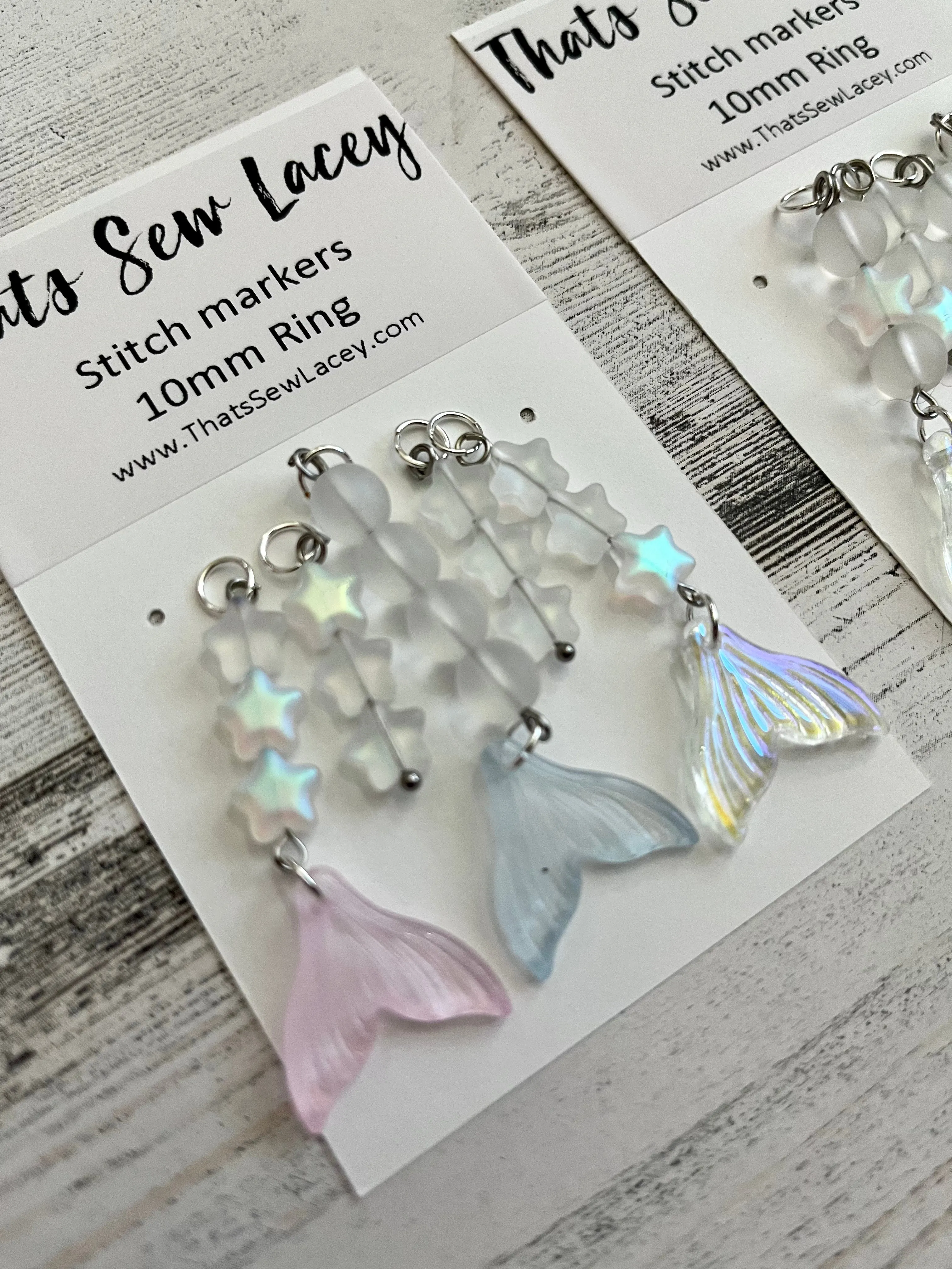 Iridescent Mermaid Tails - TSL Stitch Markers