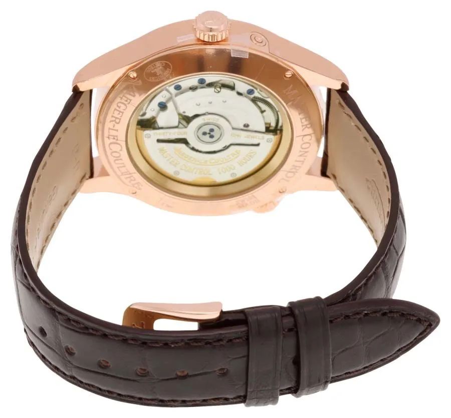 Jaeger LeCoultre Master Control Geographic Automatic Silver Dial 18kt Pink Gold Men's Watch Q1422521