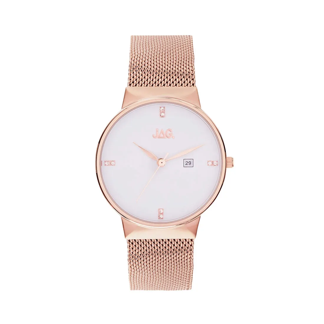Jag Ladies Rose Mesh Watch J2242A