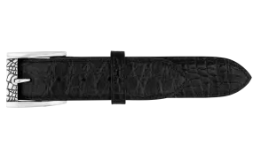 Jeff Deegan 1.5" Alligator Print Belt Buckle