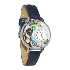 Jewelry Lover Blue 3D Watch Large Style