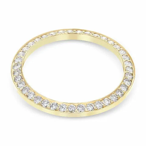 LADIES .85CT BEAD SET DIAMOND BEZEL FOR ROLEX 26MM DATEJUST, PRESIDENT YG