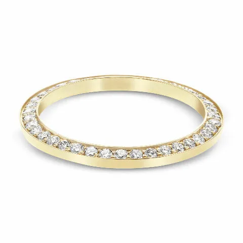 LADIES .85CT BEAD SET DIAMOND BEZEL FOR ROLEX 26MM DATEJUST, PRESIDENT YG