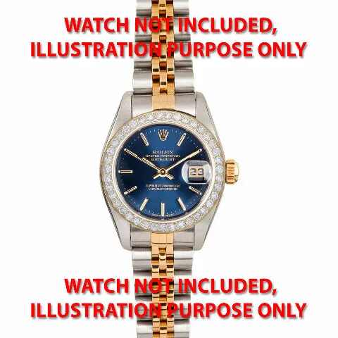 LADIES .85CT BEAD SET DIAMOND BEZEL FOR ROLEX 26MM DATEJUST, PRESIDENT YG