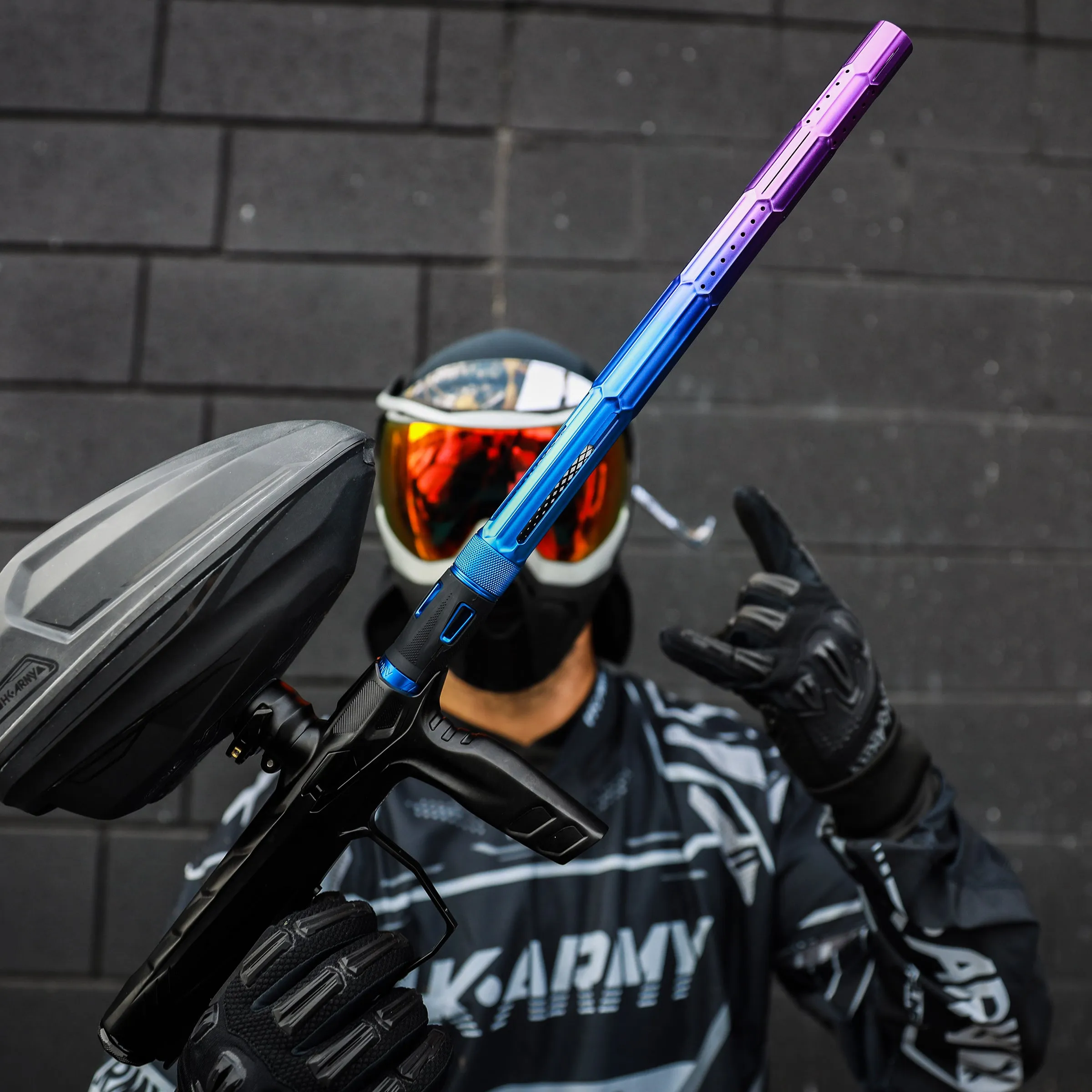 LAZR Elite Fractal Barrel Kit - 15" Blue/Purple Colored Inserts - Cocker Threads