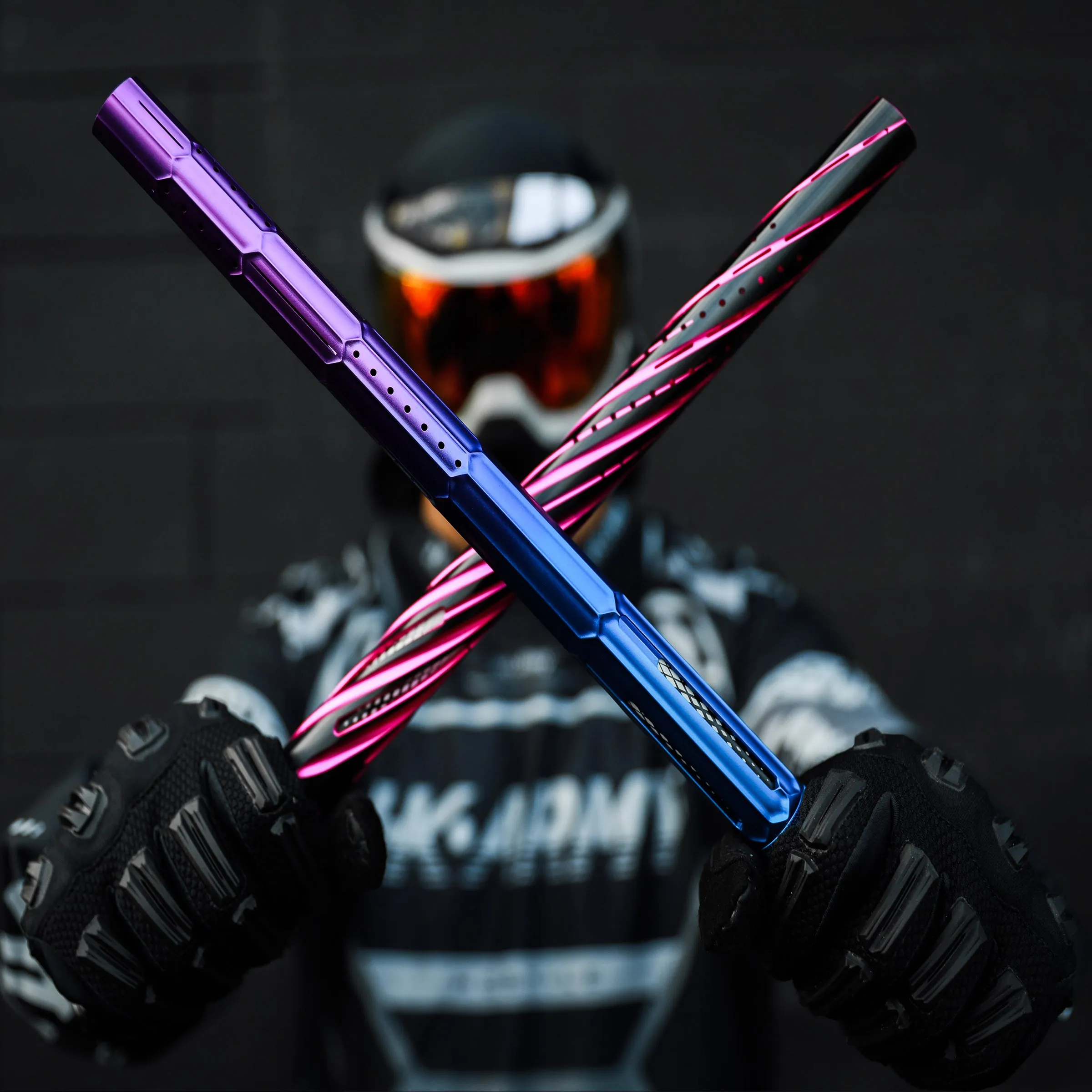 LAZR Elite Fractal Barrel Kit - 15" Blue/Purple Colored Inserts - Cocker Threads