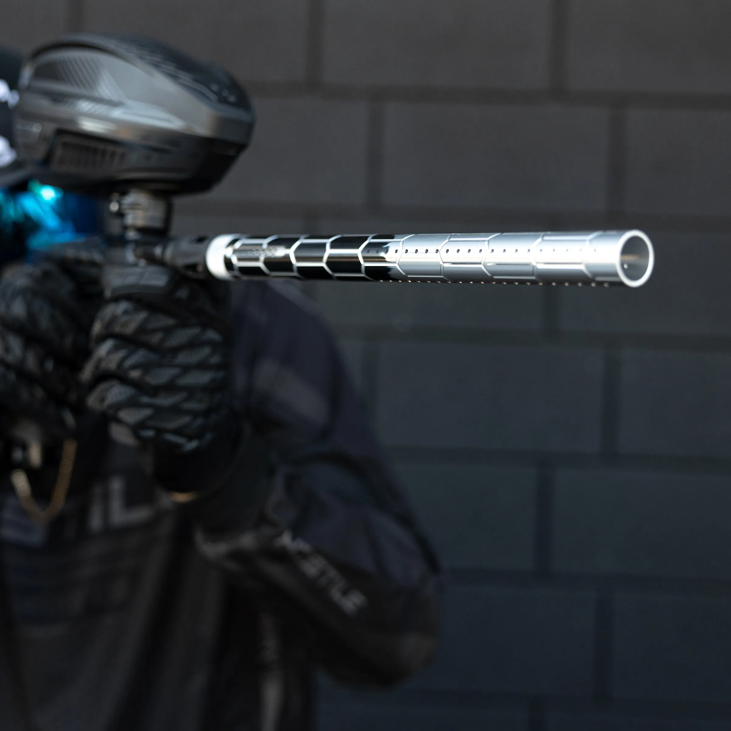 LAZR Elite Nexus Barrel Kit - 15" Black/Silver Fade - Colored Inserts - Cocker Threads