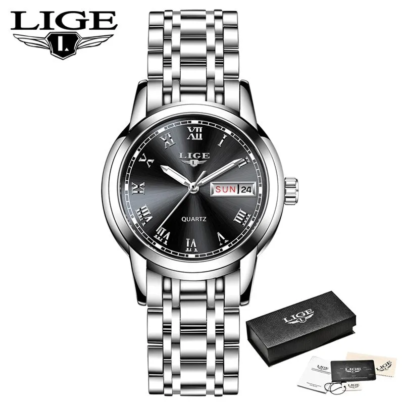LIGE  Designer Women's Ultra Thin Quartz  Watch