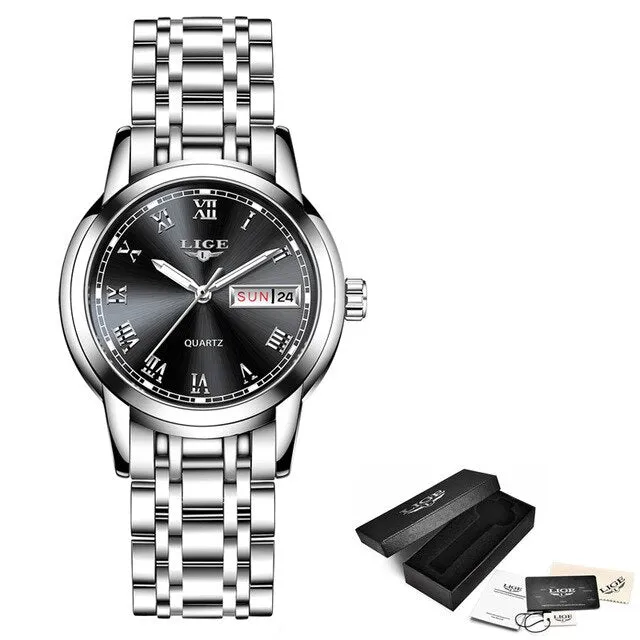 LIGE  Designer Women's Ultra Thin Quartz  Watch