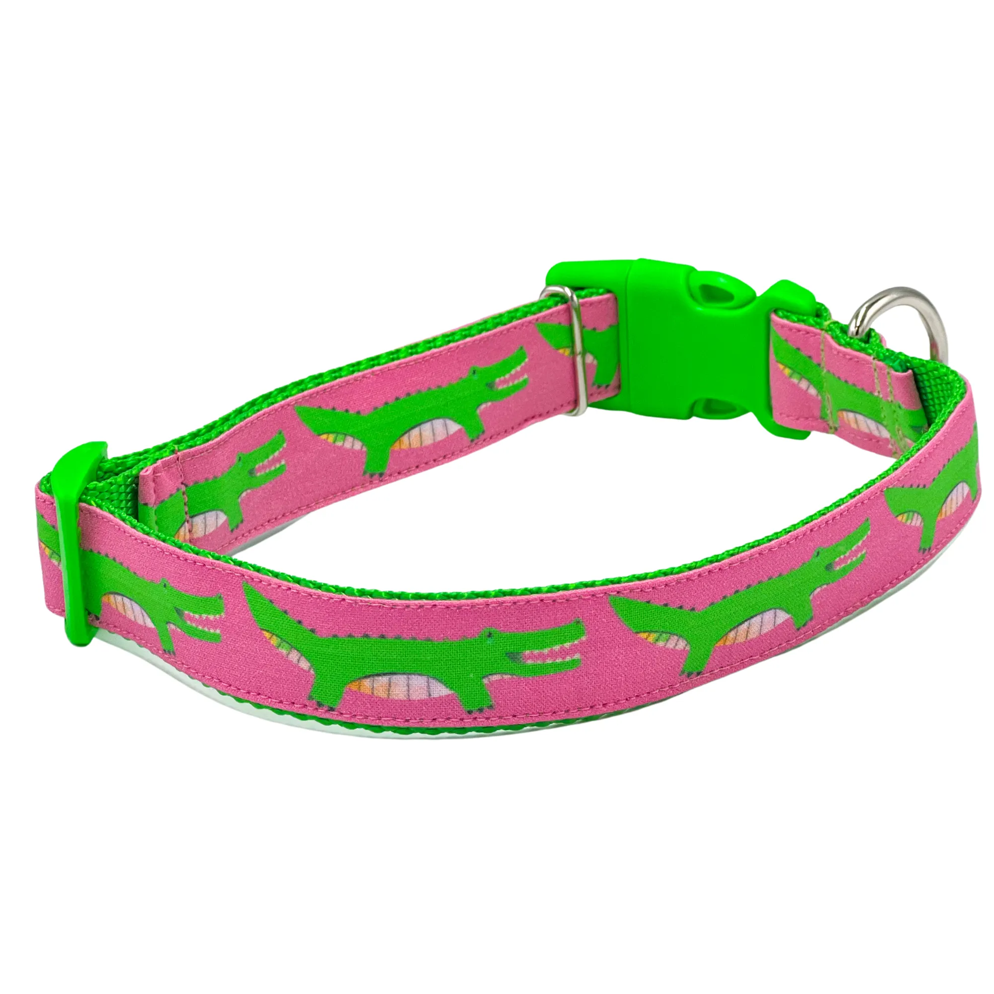 Lime and Pink Preppy Alligator