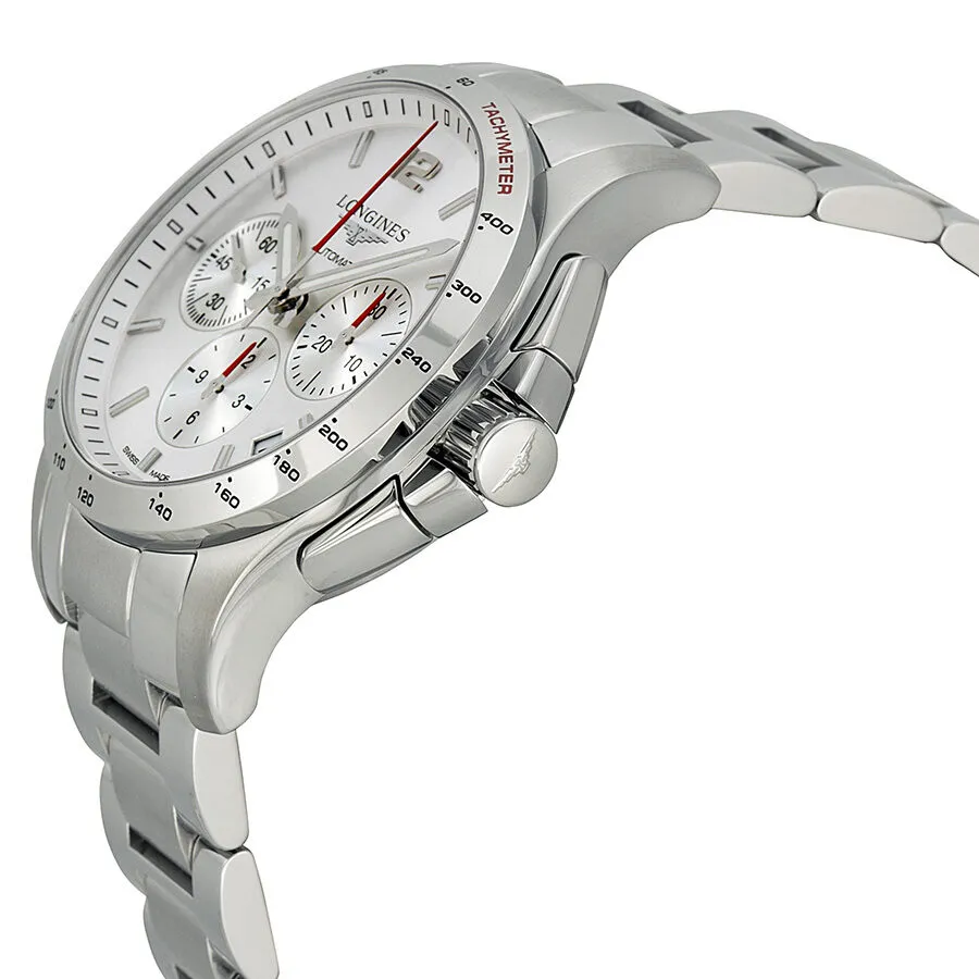 Longines Conquest Automatic Chronograph Silver Dial Stainless Steel Men's Watch L36974766