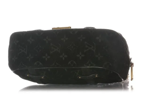 Louis Vuitton Black Velour Gracie GM