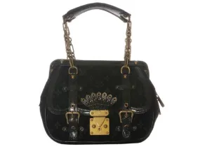 Louis Vuitton Black Velour Gracie GM