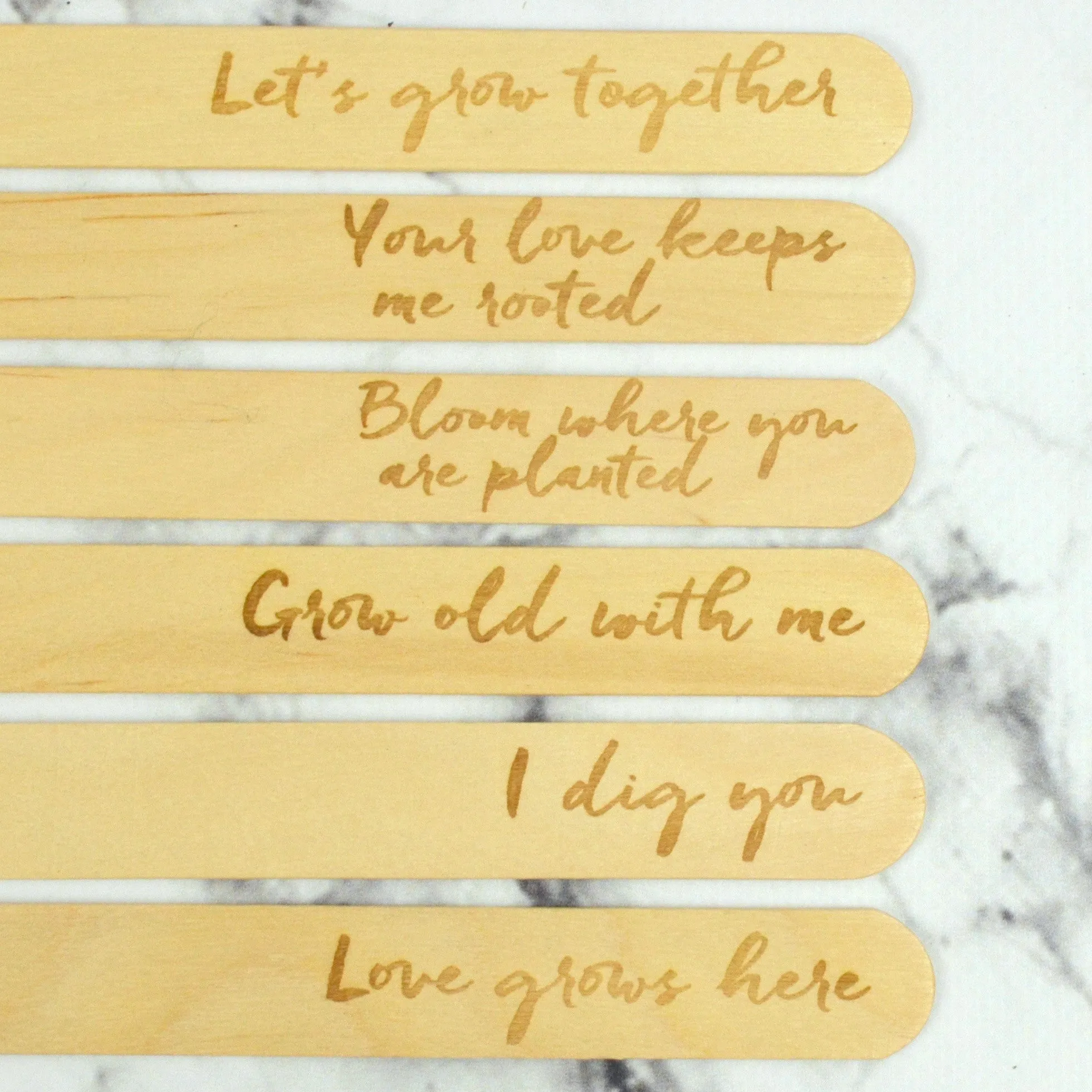Love Puns Personalised Plant Marker Set