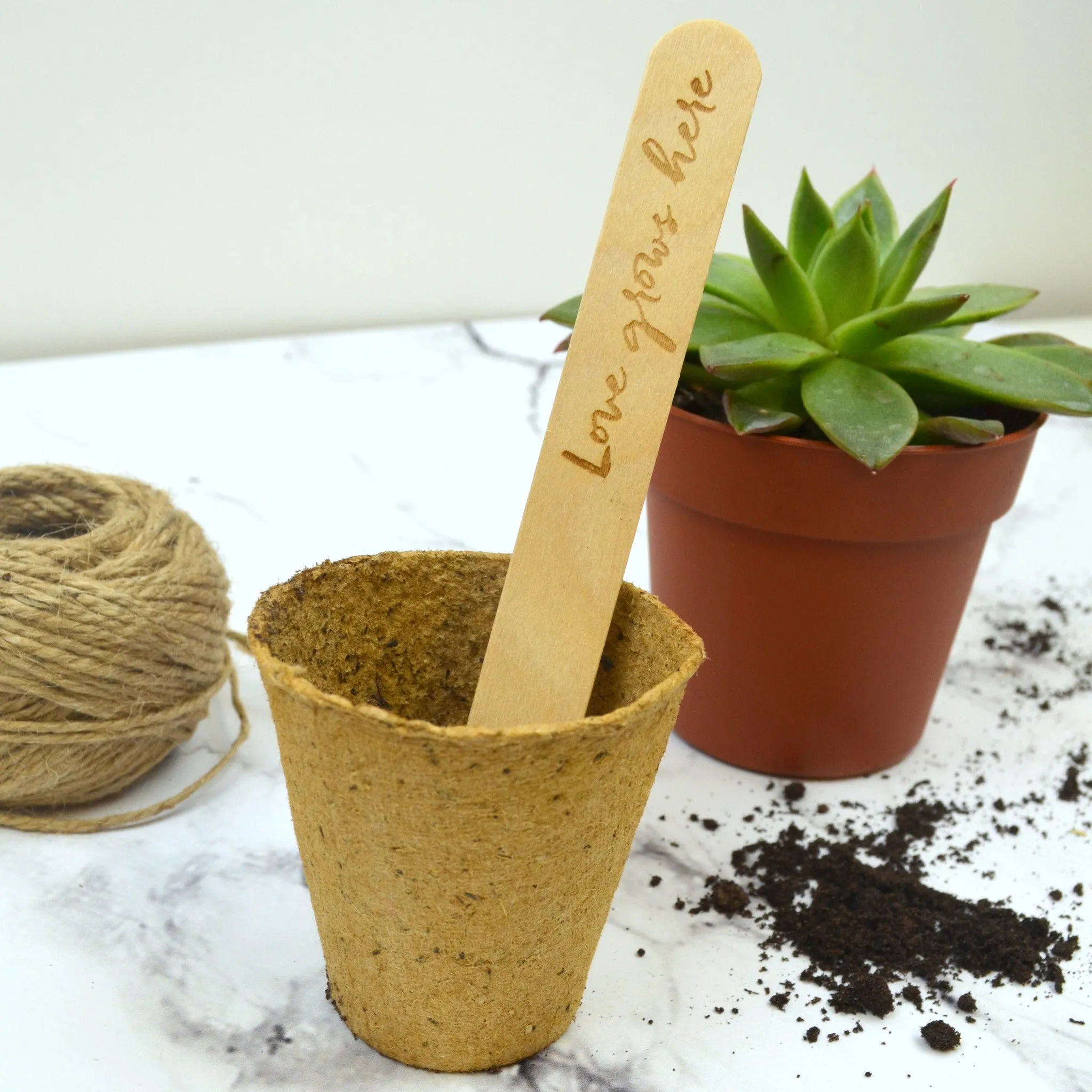 Love Puns Personalised Plant Marker Set