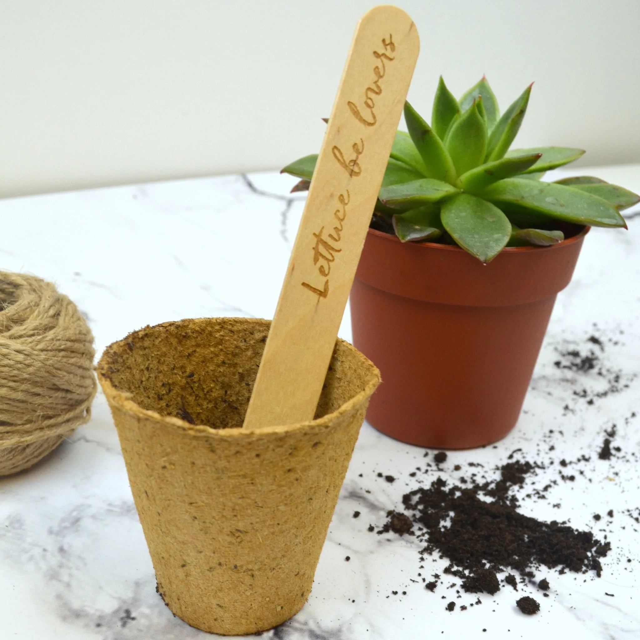 Love Puns Personalised Plant Marker Set